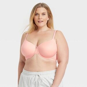 Auden Women's Plus Size Lightly Lined Demi Bra